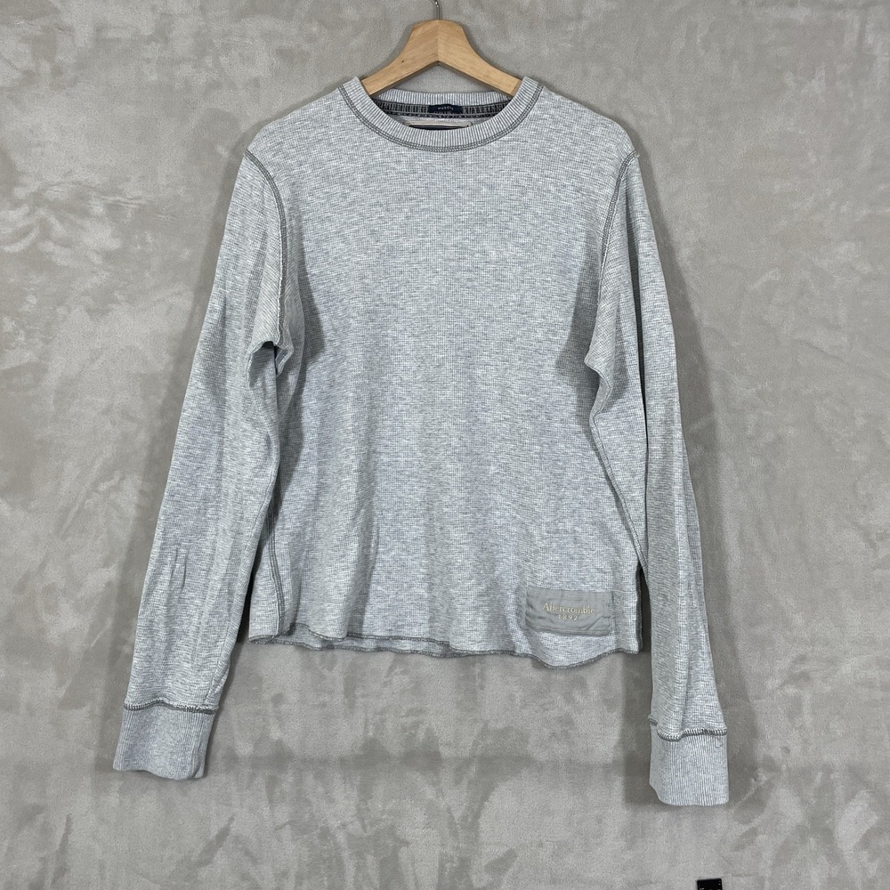 Vtg Y2K Abercrombie & Fitch Thermal Muscle Shirt Long Sleeve Mens XXL (fit L)